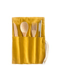 The Bamboo Utensil Wrap (Solid Colour) - Outreal